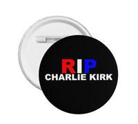 Rip Charlie Kirk 1993-2025 Round Badge button Pins Badge Brooch Decoration for Hat Bags Clothes