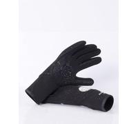 Rip Curl 2023 Flashbomb 3/2 mm 5 Finger Glove WGL1CF Black Glove Size L