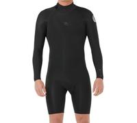 RIP CURL 2025 Mens Dawn Patrol 2mm Back Zip Long Sleeve Springsuit Wetsuit - Black