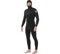 RIP CURL 2025 Mens Dawn Patrol 5/4mm Hooded Chest Zip Wetsuit - Black
