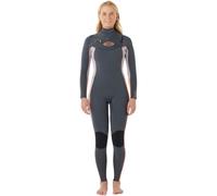 RIP CURL 2025 Womens Dawn Patrol Pro 3/2mm Chest Zip Wetsuit - Charcoal