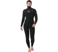 RIP CURL 2025 Womens Flashbomb 6/4mm Hooded Chest Zip Wetsuit - Black