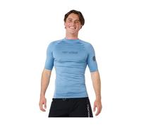 RIP CURL 2026 Mens Dawn Patrol UPF Perf Short Sleeve Rash Vest - Black Marle