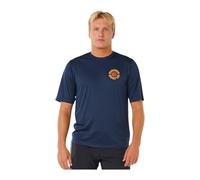 RIP CURL 2026 Mens Pacific Rinse Surflite UPF Short Sleeve Rash Vest 16ZMRV - Dark Navy Mens Size - M