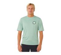Rip Curl 2026 Mens Pacific Rinse Surflite UPF Short Sleeve Rash Vest - Dark Navy