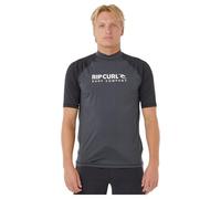 Rip Curl Shock Short Sleeve Rash Guard Grey M Men