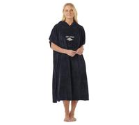 RIP CURL 2026 Womens Classic Surf Hooded Poncho Towel - Black/Off White