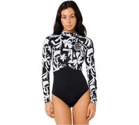 Rip Curl 2026 Womens G-Bomb 1.5mm Long Sleeve Back Zip Spring Wetsuit - Black/White
