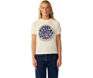 RIP CURL 2026 Womens Stephanie Gilmore Wettie Ringer T-Shirt - Soft Yellow
