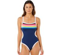 Rip Curl 2026 Womens Surf Stripe Cheeky One Piece Swimsuit - Dark Navy
