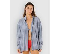 Rip Curl Beach Days Pinstripe Shirt dusty blue XS