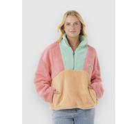 Rip Curl Block Party Polar Fleece Sweater pink XL