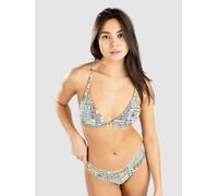 Rip Curl Block Party X Back Tri Bikini Top blue XS