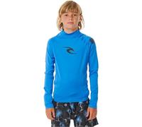 Rip Curl Boys' Brand Wave UPF 50 Long Sleeve Rashguard, Blue Gum, 16