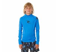 RIP CURL Boys Brand Wave UPF Long Sleeve Rash Vest Top - Blue Gum - UV Sun Protection and SPF Properties