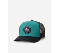 Routine Curve Trucker Cap in Black & Blue