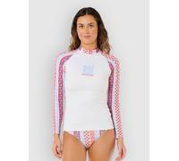 Rip Curl Coastal Instinct Upf Long Sleeve Rash Guard White XL Woman