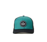 RIP CURL Curve Peak, Structured Trucker Hat, Mesh Snapback Baseball Cap for Men, Adjustable, Black/Blue Routine Fall, One Size