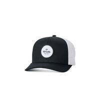 Rip Curl Curve Peak, Structured Trucker Hat, Mesh Snapback Baseball Cap for Men, Adjustable, Black/White 261, One Size