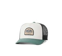 Rip Curl Curve Peak, Structured Trucker Hat, Mesh Snapback Baseball Cap for Men, Adjustable, Bone/Aloe 261, One Size