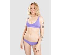 Rip Curl Custom Rib Halter Bikini Top purple XS