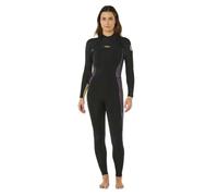Rip Curl Dawn Patrol 3/2 Mm Woman Long Sleeve Back Zip Neoprene Suit Black 8 Woman
