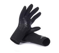 RIP CURL Dawn Patrol 3mm Gloves - Black - Unisex - Durable Shark Skin Mesh - GBS Seal - Non Slip Palm