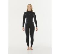 Rip Curl Dawn Patrol 4/3 Mm Woman Long Sleeve Back Zip Neoprene Suit Black 4 Woman