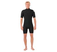 Rip Curl Dawn Patrol Spring 2/2 Mm Short Sleeve Chest Zip Neoprene Suit Black M Woman