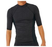 Ripcurl Men's Rip Curl Mens Dawn Patrol UPF 50 Perf Short Sleeve Rash Vest - Black - Size: 40/Regular