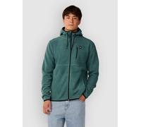 Rip Curl Departed Polar Fleece Zip Thru Fleece Jacket muted green S