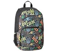 Rip Curl Evo 24L Backpack | School Backpack CM1 CM2 and Leisure Boys | 30 x 46 x 17 cm | Recycled Polyester | Black/Multicoloured Print