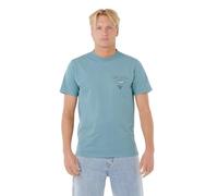 RIP CURL Fade Out Icon Short Sleeve T-Shirt S Blue