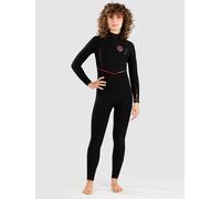 Rip Curl Fbomb Fusion 3/2 Mm Woman Long Sleeve Free Zip Neoprene Suit Black 6 Woman