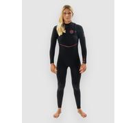 Rip Curl Fbomb Fusion 5/3 Mm Woman Long Sleeve Free Zip Neoprene Suit Black 6 Woman