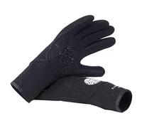 RIP CURL Flashbomb 5/3 mm 5 Finger Glove - Black - Flash Lining - Unisex - E5 Flashlining - Stitchless Technology
