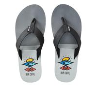 RIP CURL FLIP FLOPS RIPPER OPEN TOE BLACK/GREY REFB6S1