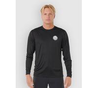 Rip Curl Icons Of Surflite Long Sleeve Rash Guard Black S Men
