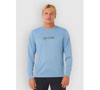 Rip Curl Icons Of Surflite Long Sleeve Rash Guard Blue S Men