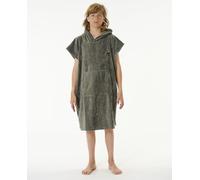 RIP CURL Junior Logo Hooded Towel Changing Robe Poncho or Changing Robe Towel for Beach Watersports & Surfing - Grey