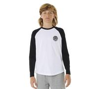 Rip Curl Junior Wettie Icon Ls Tee - Boy White