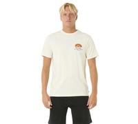 RIP CURL Keep On Trucking Short Sleeve T-Shirt L Beige