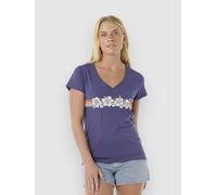 Rip Curl Keepsakes Short Sleeve V Neck T-shirt Blue S Woman
