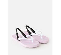 Rip Curl Kids Script Wave Bloom Open Toe Summer Flip Flops - Light Purple