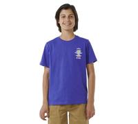 RIP CURL Kids Search Icon Short Sleeve Crew Neck T-Shirt - Wild Berry - 14 Yrs