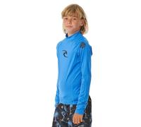 RIP CURL Kids Waves UPF Long Sleeve Rash Vest - Blue Gum - 8Y