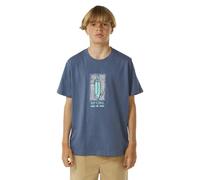 RIP CURL Lost Island Children's Short Sleeve T-Shirt Blue