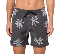 Rip Curl Men's 16" Fun Times Volley Boardshorts, Swim Trunk with Pockets Board Shorts, Black/Grey, S