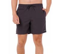 RIP CURL Men's 17" Volley Boardshorts - Elastic Waist Swim Trunks with Fast-Drying Stretch Fabric and Pockets Board Shorts, Black, Medium
