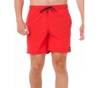 RIP CURL Men's 17" Volley Boardshorts - Elastic Waist Swim Trunks with Fast-Drying Stretch Fabric and Pockets Board Shorts, Red, Medium